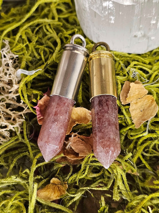 Shell Chak'd - Strawberry Quartz - (PENDANT ONLY - DON'T FORGET TO ADD YOUR CHAIN!!!)